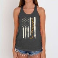 Ow Ruck Driver Image On Back Of Women's Knotted Racerback Tank