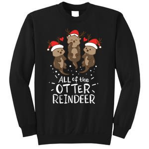 Otter Reindeer Deer Christmas Xmas Gift Present Sweatshirt