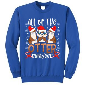 Otter Reindeer Deer Christmas Xmas Tree Magic Lover Santa Gift Sweatshirt