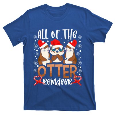 Otter Reindeer Deer Christmas Xmas Tree Magic Lover Santa Gift T-Shirt