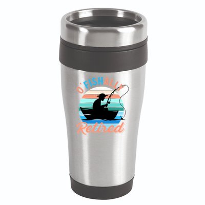 O'fishally Retired Dad Funny Fishing Father's Day Gift 16oz Travel Tumbler