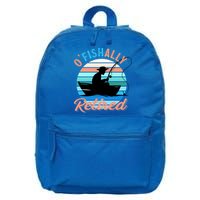 O'fishally Retired Dad Funny Fishing Father's Day Gift 16 in Basic Backpack