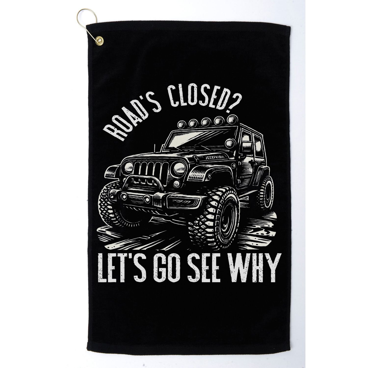 Offroad Racing Dad Sxs 4x4 Off Roading Suv Utv Car Lovers Golf Towel