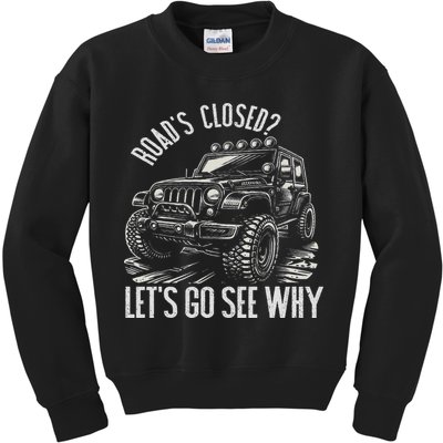 Offroad Racing Dad Sxs 4x4 Off Roading Suv Utv Car Lovers Kids Sweatshirt