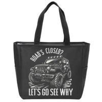 Offroad Racing Dad Sxs 4x4 Off Roading Suv Utv Car Lovers Zip Tote Bag