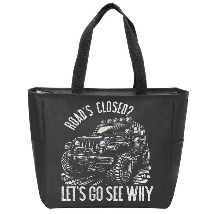 Offroad Racing Dad Sxs 4x4 Off Roading Suv Utv Car Lovers Zip Tote Bag