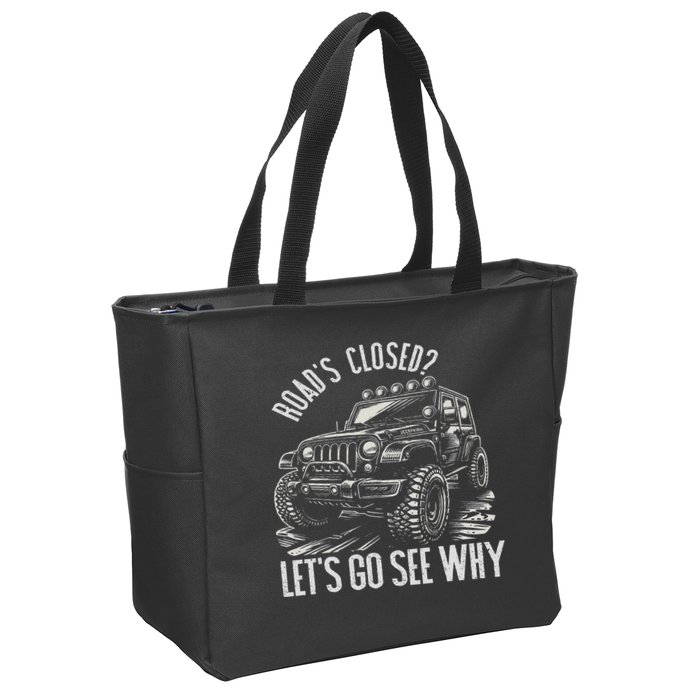 Offroad Racing Dad Sxs 4x4 Off Roading Suv Utv Car Lovers Zip Tote Bag