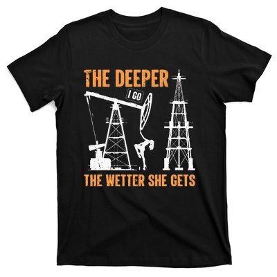 Oil Rig Drilling Lifestyle Oilfield Worker Hard Hat & Boots T-Shirt