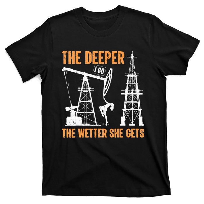 Oil Rig Drilling Lifestyle Oilfield Worker Hard Hat & Boots T-Shirt