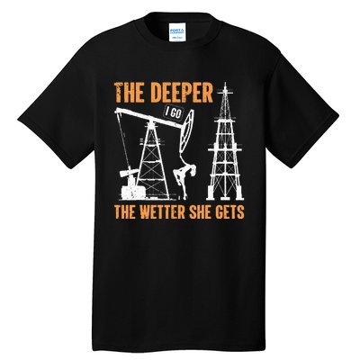 Oil Rig Drilling Lifestyle Oilfield Worker Hard Hat & Boots Tall T-Shirt