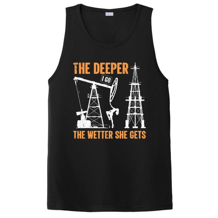 Oil Rig Drilling Lifestyle Oilfield Worker Hard Hat & Boots PosiCharge Competitor Tank