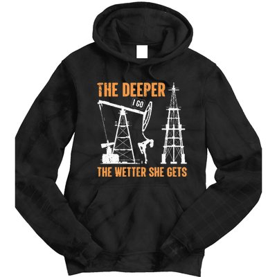 Oil Rig Drilling Lifestyle Oilfield Worker Hard Hat & Boots Tie Dye Hoodie