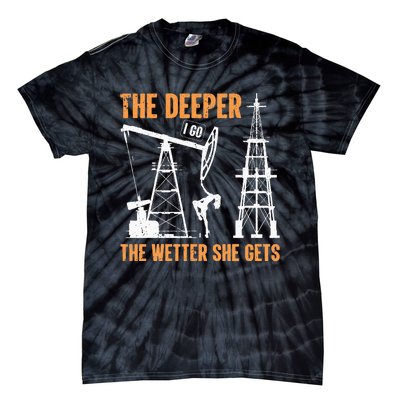 Oil Rig Drilling Lifestyle Oilfield Worker Hard Hat & Boots Tie-Dye T-Shirt