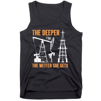 Oil Rig Drilling Lifestyle Oilfield Worker Hard Hat & Boots Tank Top