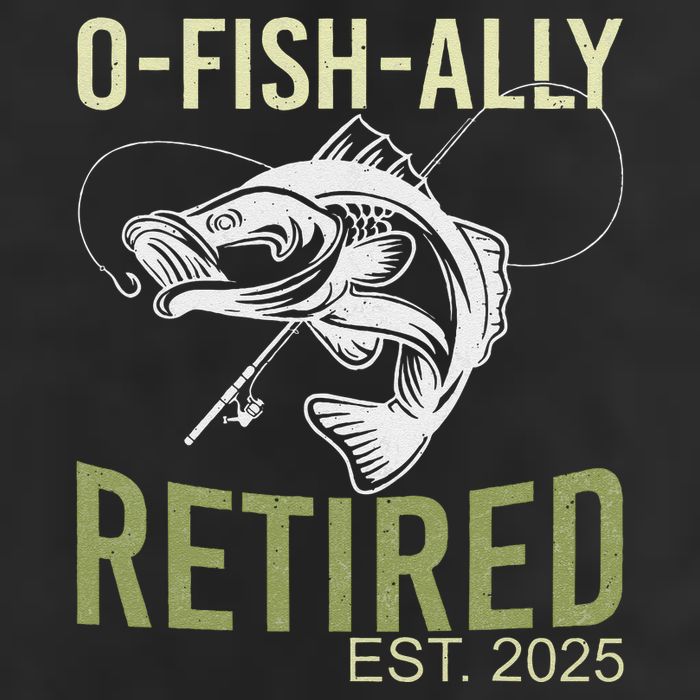 Ofishally Retired Est 2025 Fisherman Fishing Retirement Adult Drive Performance Visor