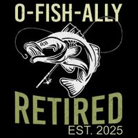 Ofishally Retired Est 2025 Fisherman Fishing Retirement Zip Tote Bag