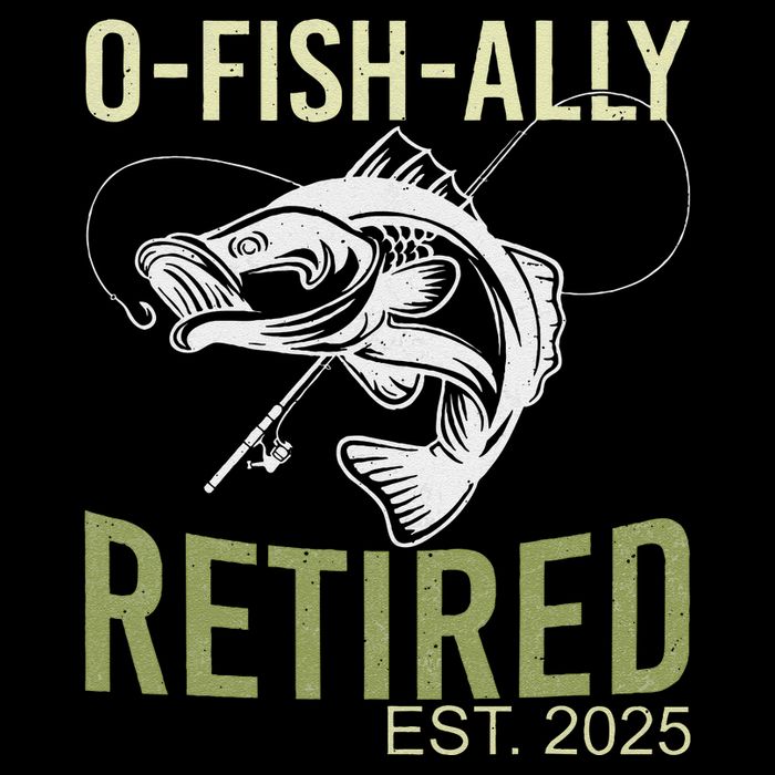 Ofishally Retired Est 2025 Fisherman Fishing Retirement Zip Tote Bag