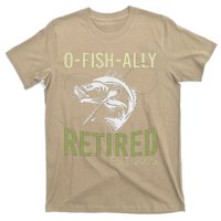 Ofishally Retired Est 2025 Fisherman Fishing Retirement T-Shirt