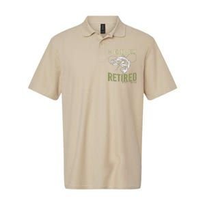 Ofishally Retired Est 2025 Fisherman Fishing Retirement Softstyle Adult Sport Polo