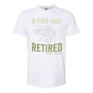 Ofishally Retired Est 2025 Fisherman Fishing Retirement Softstyle CVC T-Shirt