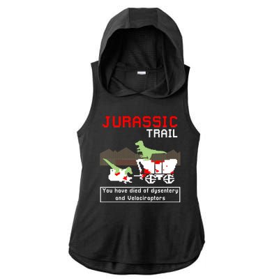 Oregon Jurassic Trail Ladies PosiCharge Tri-Blend Wicking Draft Hoodie Tank