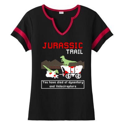 Oregon Jurassic Trail Ladies Halftime Notch Neck Tee