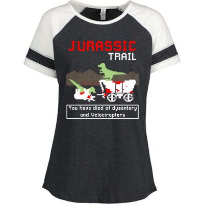 Oregon Jurassic Trail Enza Ladies Jersey Colorblock Tee