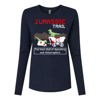 Oregon Jurassic Trail Womens Cotton Relaxed Long Sleeve T-Shirt