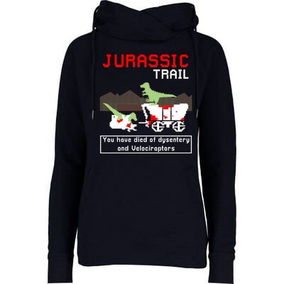 Oregon Jurassic Trail Womens Funnel Neck Pullover Hood