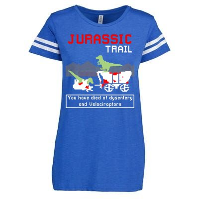 Oregon Jurassic Trail Enza Ladies Jersey Football T-Shirt