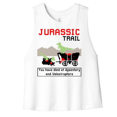 Oregon Jurassic Trail Women's Racerback Cropped Tank