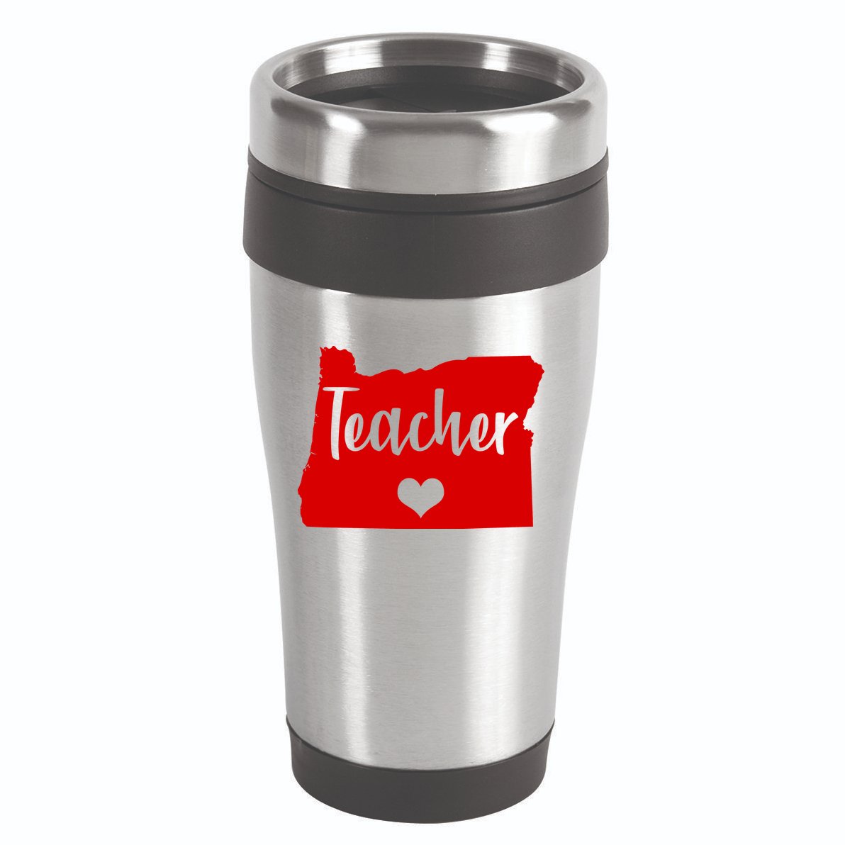 Oregon Teacher Red For Ed 16oz Travel Tumbler
