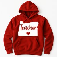 Oregon Teacher Red For Ed Hoodie