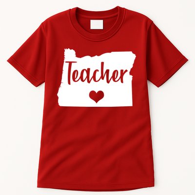 Oregon Teacher Red For Ed Tall T-Shirt