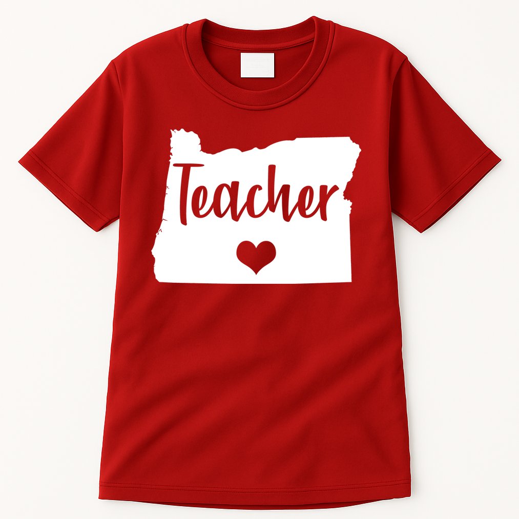 Oregon Teacher Red For Ed Tall T-Shirt