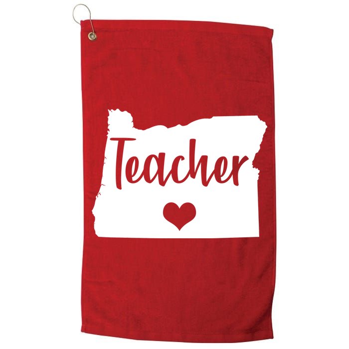 Oregon Teacher Red For Ed Golf Towel