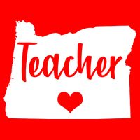 Oregon Teacher Red For Ed Kids Long Sleeve Shirt