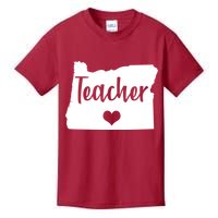 Oregon Teacher Red For Ed Kids T-Shirt