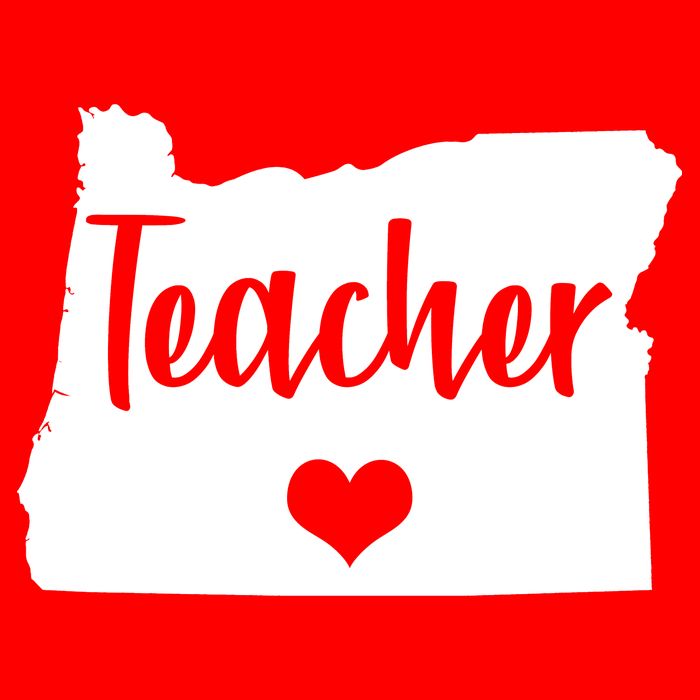 Oregon Teacher Red For Ed Kids T-Shirt