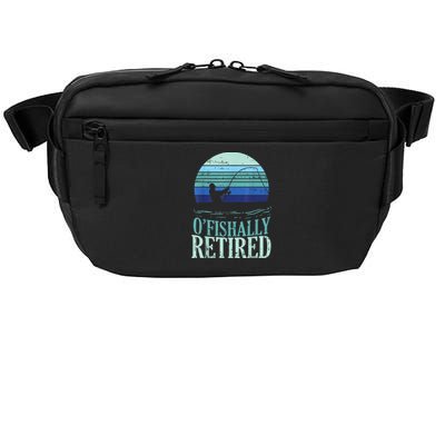 Ofishally Retired Fishing Retro Retirement Dad Gift Crossbody Pack