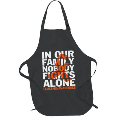 Orange Ribbon For Leukemia Awareness Family Support Apron