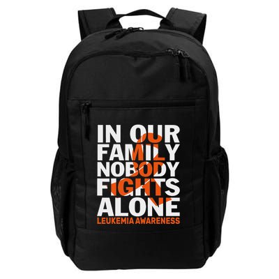 Orange Ribbon For Leukemia Awareness Family Support Backpack