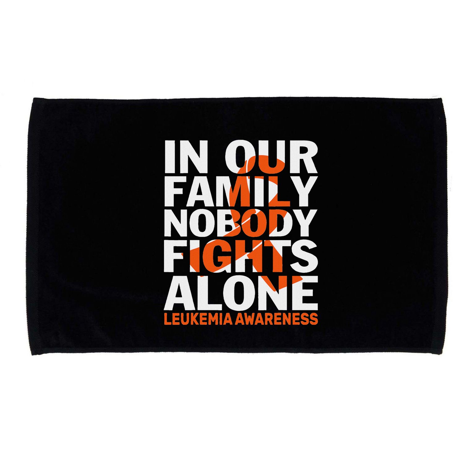 Orange Ribbon For Leukemia Awareness Family Support Microfiber Hand Towel