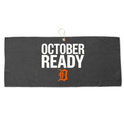 October Ready Funny For Ready Tiger Large Microfiber Waffle Golf Towel