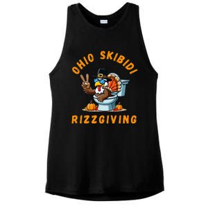 Ohio Rizzgiving Funny Thanksgiving Rizz Gyatt Rizz Ladies PosiCharge Tri-Blend Wicking Tank