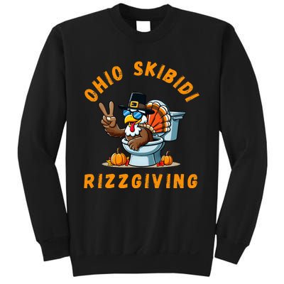 Ohio Rizzgiving Funny Thanksgiving Rizz Gyatt Rizz Sweatshirt