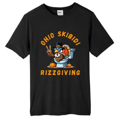 Ohio Rizzgiving Funny Thanksgiving Rizz Gyatt Rizz Tall Fusion ChromaSoft Performance T-Shirt