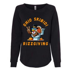 Ohio Rizzgiving Funny Thanksgiving Rizz Gyatt Rizz Womens California Wash Sweatshirt