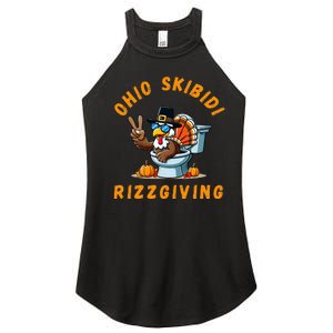 Ohio Rizzgiving Funny Thanksgiving Rizz Gyatt Rizz Women's Perfect Tri Rocker Tank