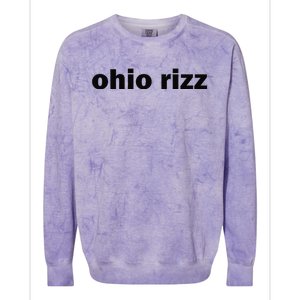 Ohio Rizz Funny Viral Influencer Brain Rot Rizzler Sigma Colorblast Crewneck Sweatshirt